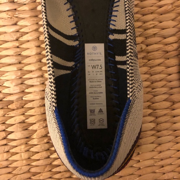 Rothy’s Points Inverse Stripe Size 7.5 - Picture 4 of 9